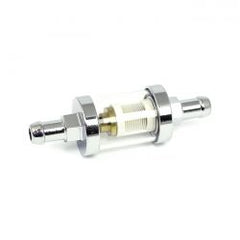 MCS Clear-View Fuel Filter, 3/8" Id. Chrome
