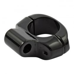 MCS Universal 1" Mirror Clamp, 5/16" Mount Hole. Black