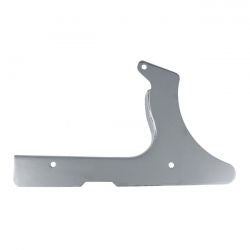 MCS Lower Rear Belt Guard. Plain, Chrome
