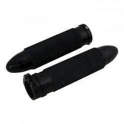 MCS Handlebar Grip Set, Bullet. Black