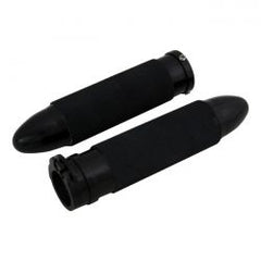 MCS Handlebar Grip Set, Bullet. Black