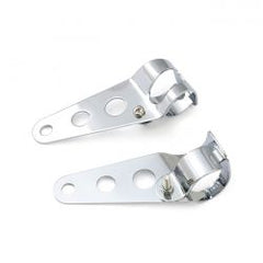 MCS Frisco, Side Mount Headlamp Bracket Set. Chrome