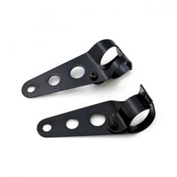 MCS Frisco, Side Mount Headlamp Bracket Set. Black