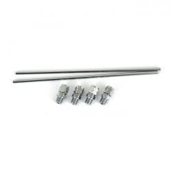 MCS Sportster Rocker Box Oil Line Kit. Chrome