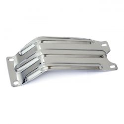 MCS Engine Skid Plate. Ribbed. Chrome