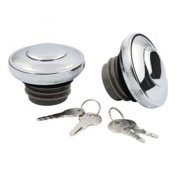 MCS Gas Cap Set With Lock, Chrome