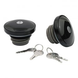 MCS Gas Cap Set With Lock, Black