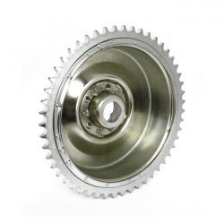 MCS 58-62 B.T. Rear Brake Drum & Sprocket. Chrome