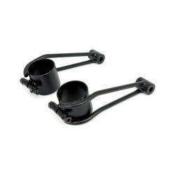 MCS Bracket For Vintage Headlamp. 41mm Fork Tubes. Black