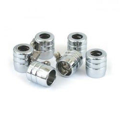 MCS Smooth Hose Clamps, 3/8". Chrome Grooved