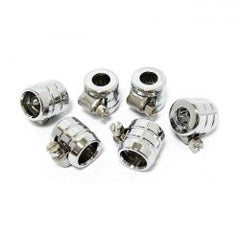 MCS Smooth Hose Clamps, 1/4". Chrome Grooved