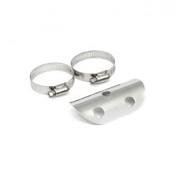 MCS Universal Bullet Hole Heat Shield 4" Long Chrome