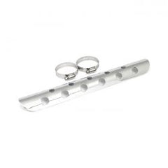 MCS Universal Bullet Hole Heat Shield 14" Long Chrome