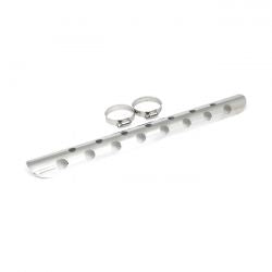 MCS Universal Bullet Hole Heat Shield 18" Long Chrome
