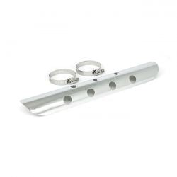 MCS Universal Bullet Hole Heat Shield 14" Long Chrome