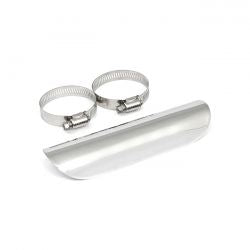 MCS Universal Smooth Heat Shield 7" Long Chrome