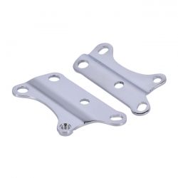 MCS Motor Mount Plate Set, Lower Front. Chrome