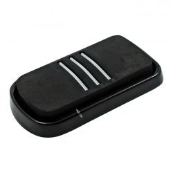 MCS Brake Pedal Pad, Tri-Rail. Black
