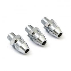 MCS Oil Line Fitting. Chrome