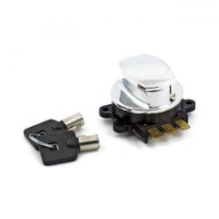 MCS 96-Up Ignition Switch, Side Hinge Type. Chrome