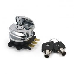 MCS 96-Up Ignition Switch, Side Hinge Type. Chrome