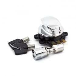 MCS 96-Up Ignition Switch, Side Hinge Type. Chrome
