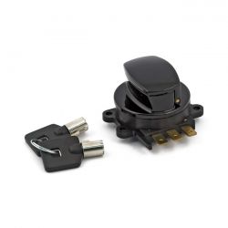 MCS 96-Up Ignition Switch, Side Hinge Type. Black