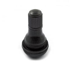 MCS Press-In Tubeless Valve Stem. Plastic Black Cap