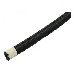 MCS Braided Hose 1/4" (6mm). Black Nylon