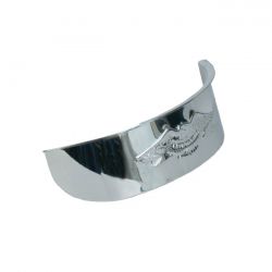 MCS Embossed Eagle Headlamp Visor. 5-3/4". Chrome