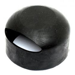 MCS Black Rubber End Cap, Solenoid