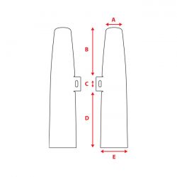 MCS Fork Shrouds For 39mm Forks. Black