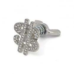MCS License Plate Mount Kit Us Dollar. Chrome/Diamonds