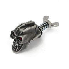 MCS License Plate Mount Kit Loki Skull. Pewter