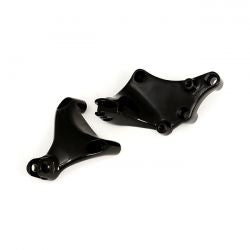 MCS Passenger Footpeg Mount Bracket Set. Black