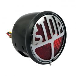 MCS Stop Led Taillight. Black. Red Lens