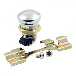 MCS Keyless Push Button Fuel Door Release. Chrome
