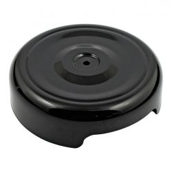 MCS Air Cleaner Cover, Bobber Style. Black, 8" Diameter