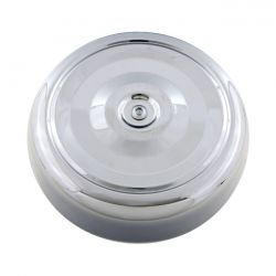 MCS Air Cleaner Cover, Bobber Style. 7" Diameter. Chrome