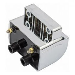 MCS Late OEM Style Ignition Coil. 12V, 4 Ohm. Chrome