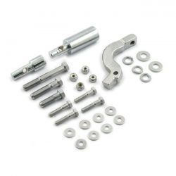 MCS Floorboard Mount Bracket Kit. Chrome
