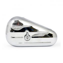 MCS Teardrop Tool Box Ribbed. Chrome