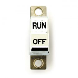 MCS Handlebar Rocker Switch, Run/Off. Chrome