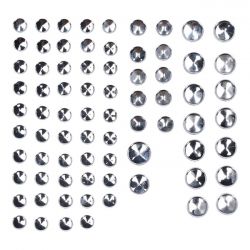 MCS Smoothtopps, Push-On Cover Set (75Pc). Chrome