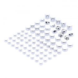 MCS Smoothtopps, Push-On Cover Set (83Pc). Chrome