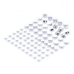 MCS Smoothtopps, Push-On Cover Set (83Pc). Chrome