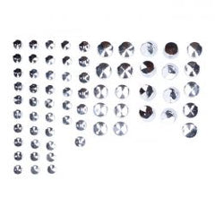 MCS Smoothtopps, Push-On Cover Set (76Pc). Chrome