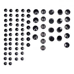 MCS Smoothtopps, Push-On Cover Set (76Pc). Black