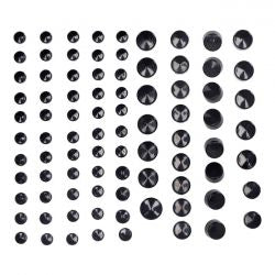 MCS Smoothtopps, Push-On Cover Set (86Pc). Black