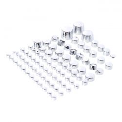 MCS Smoothtopps, Push-On Cover Set (87Pc). Chrome